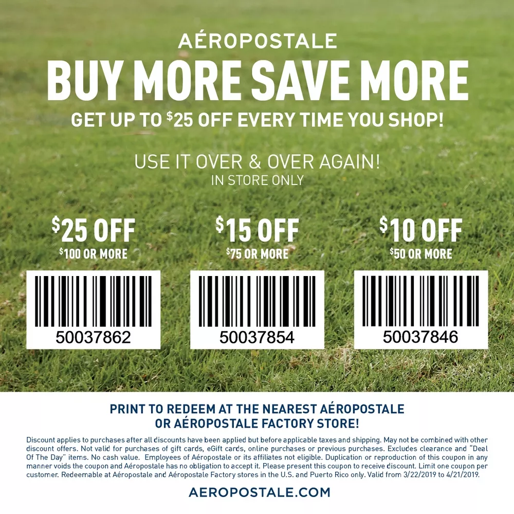 How To Save Money With Promo Codes At Aeropostale